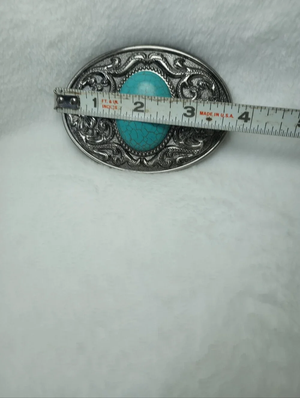Southern Oval Turquoise Coastal Cowgirl Belt Buckle Southwest Equestrian Rodeo